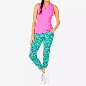 Lilly Pulitzer Luxletic Parfection Performance Twill Corso Golf Pants 28” Size 4